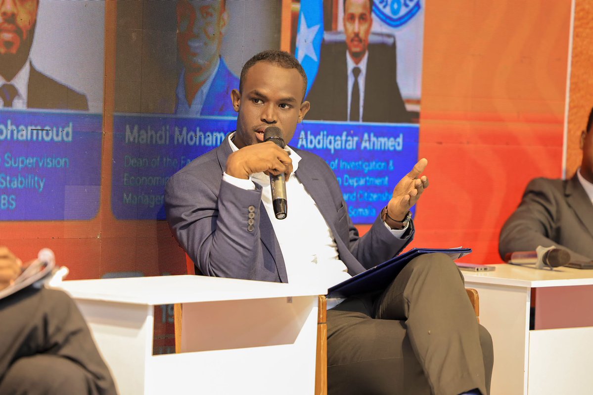 NIRASomalia's tweet photo. The second panel discussion at the conference in Mogadishu commemorating International Identity Day 2026 focused on Service Integration and the National ID Card. 👇
#IDDay #IdentityDay #MyIdentityMyShadow #IdentityMatters https://t.co/Reqcesh3Xn
