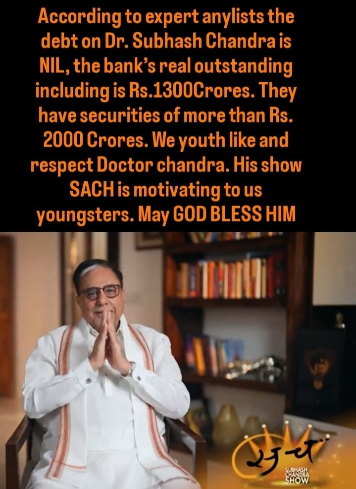 mohakuja's tweet photo. निजी देनदारी NIL। रियल outstanding 1300 करोड़। संपत्ति 2000 करोड़ प्लस। युवा डॉक्टर चंद्रा का सम्मान करते हैं। SACH प्रेरित करता है। May GOD BLESS HIM https://t.co/17tPU7zNqa