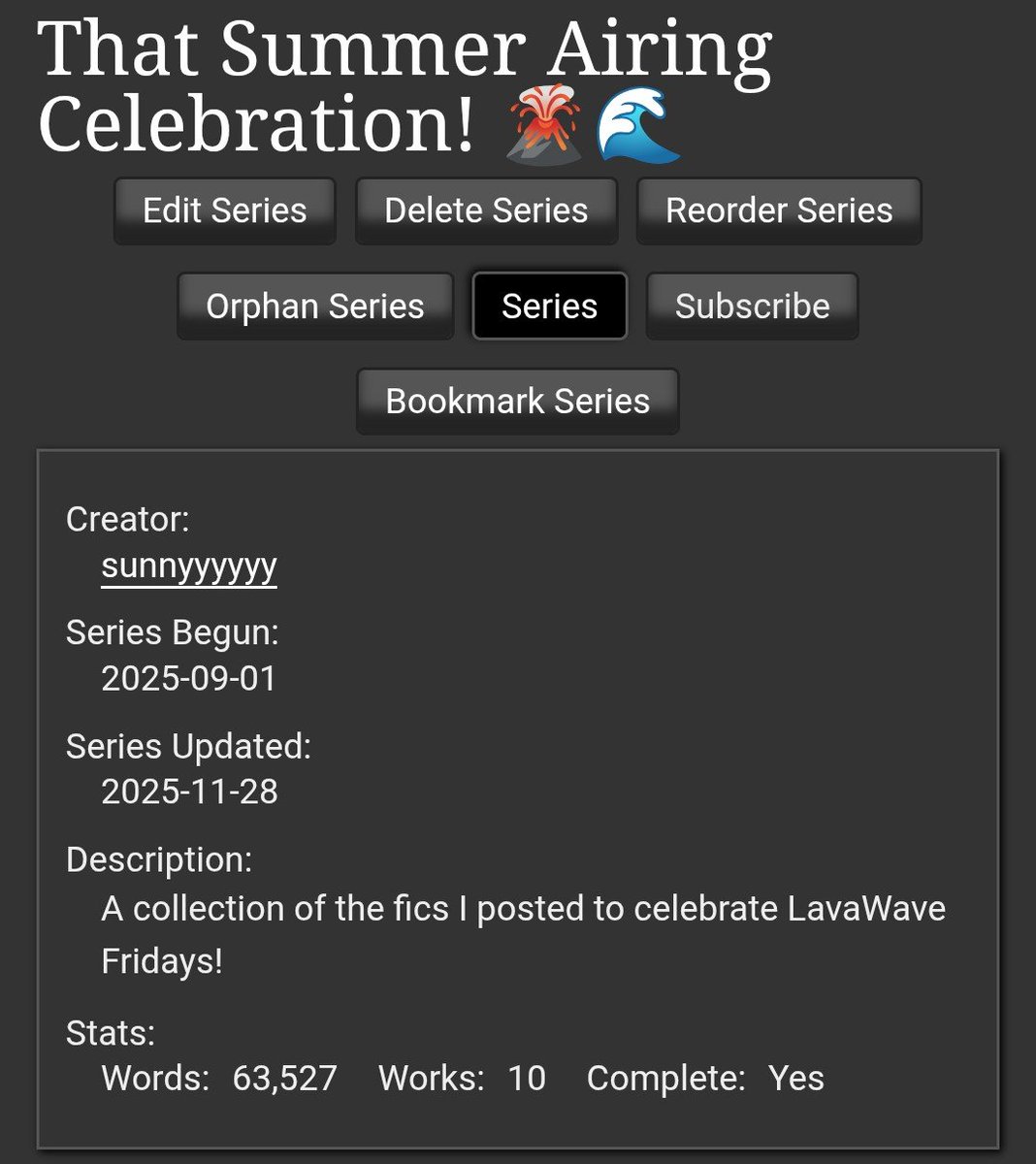 sunnyyyhoney's tweet photo. A year ago, I was posting a new LavaWave fic every week for each new That Summer episode 🥹
#ThatSummerRewatchEP1
#ThatSummerSeries https://t.co/MYjwwIu0gQ