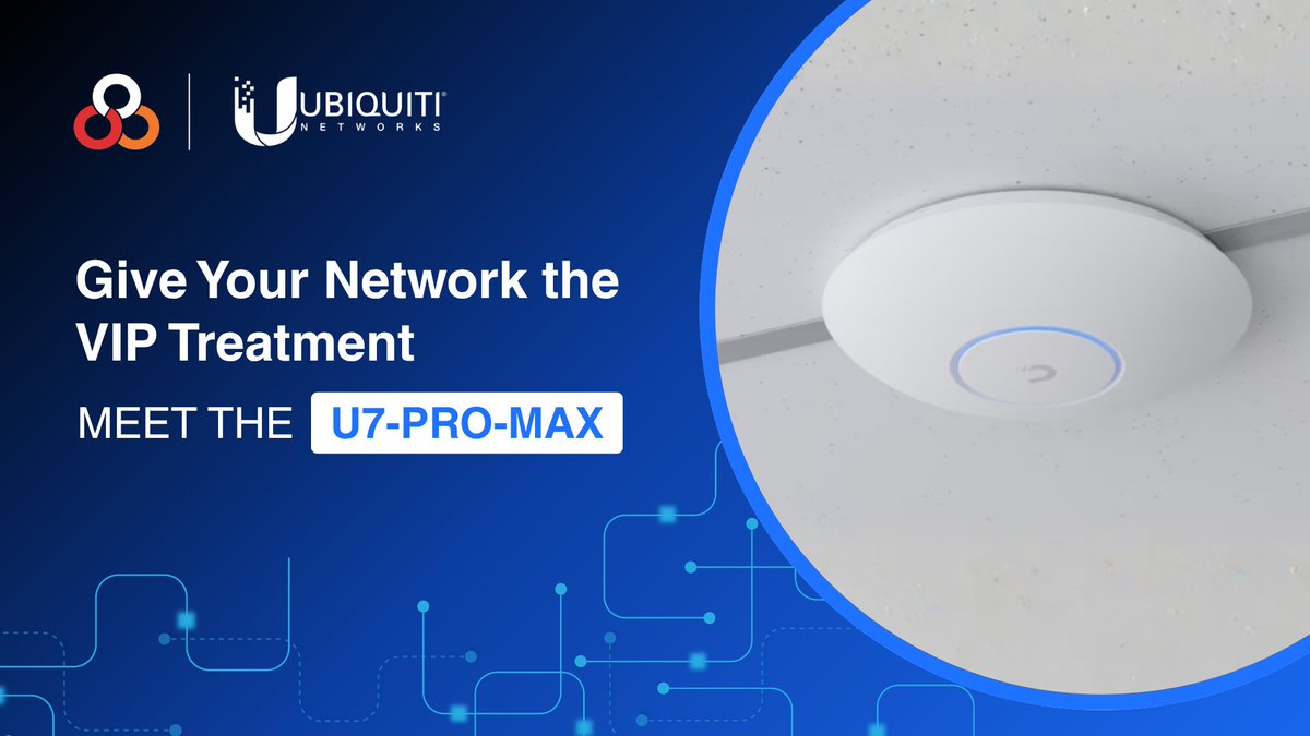 888Voip's tweet photo. Give your network the "VIP" treatment it deserves.

When hundreds of devices are screaming for a signal, the Ubiquiti U7 Pro Max AP ensures your most important data doesn't get lost in the noise.

Find out more here: https://t.co/ZND8BQAoCX

#WiFi7 #NetworkingSolutions https://t.co/JI5U6yF8So