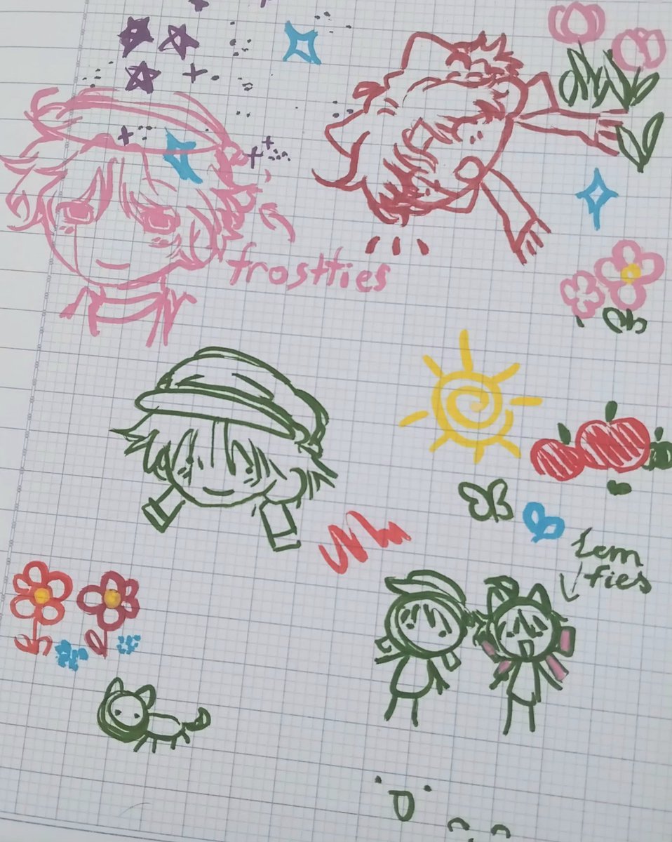 Frostfer_x's tweet photo. Luckycharm duo drawing together:3
#wifiesona https://t.co/iUJxVyUO8T