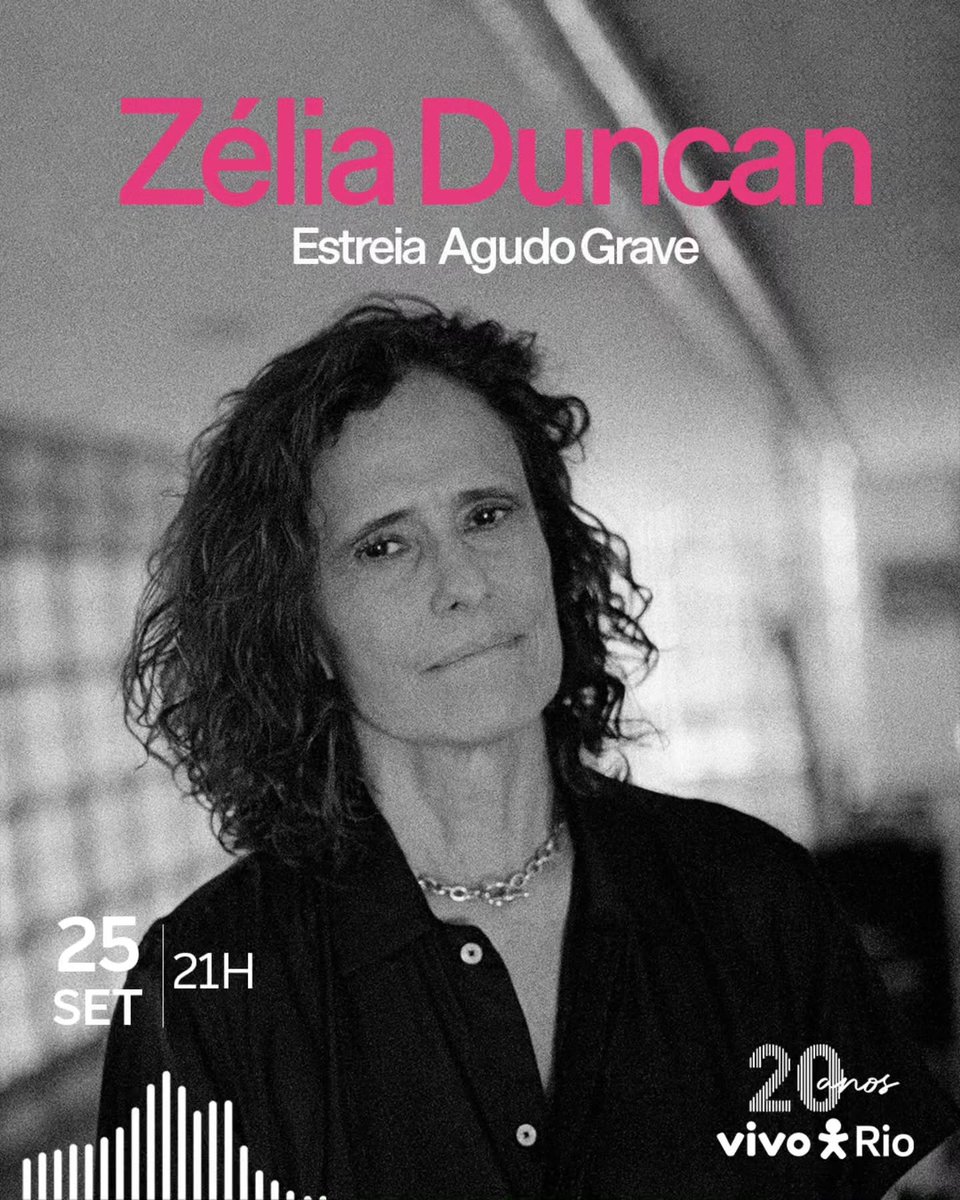 mpbcombr's tweet photo. Zélia Duncan lança o álbum "Agudo Grave" no próximo dia 25 no Vivo Rio. https://t.co/XpItZFdhqj