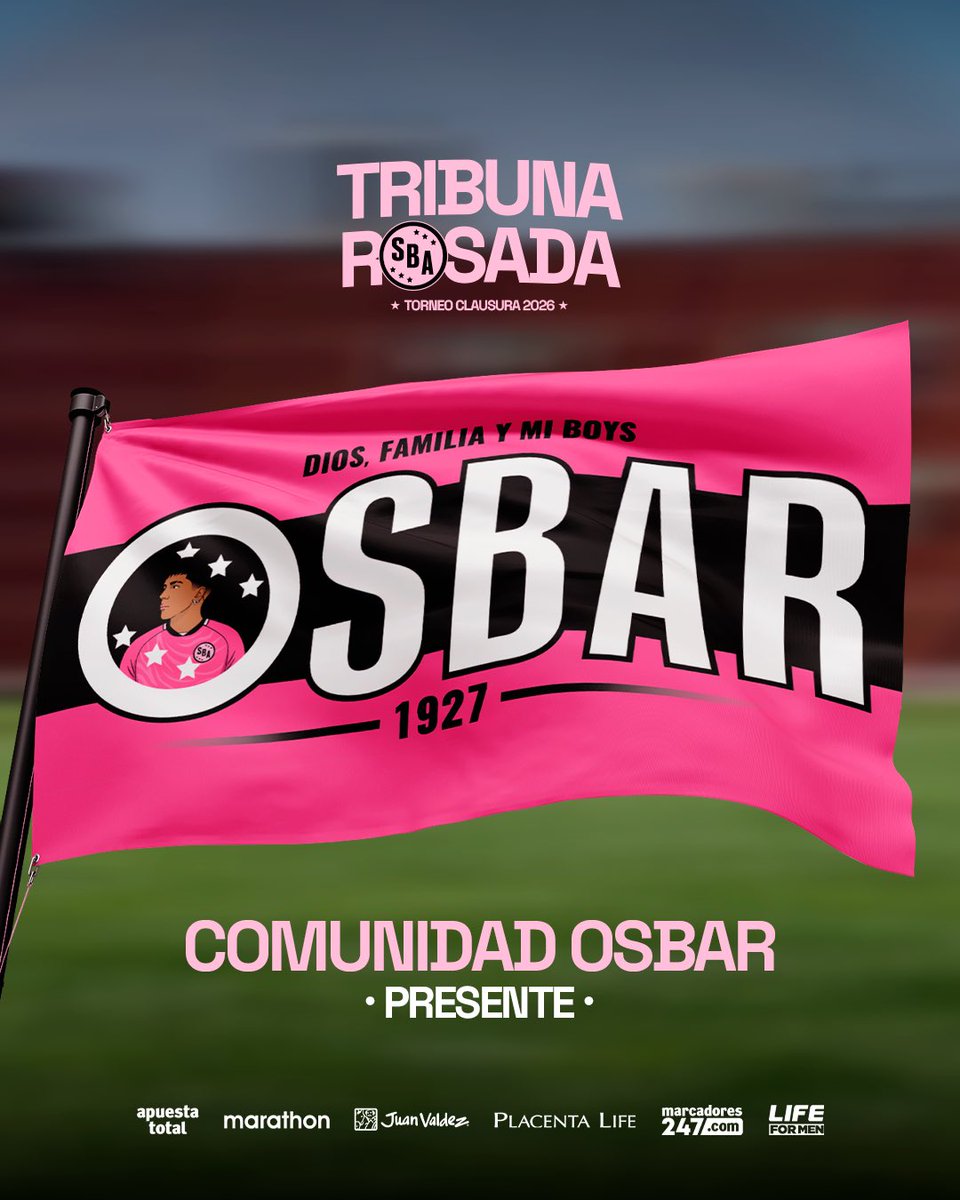 sportboys's tweet photo. 🤩 ¡Llegó la banderola número 6️⃣9️⃣! 🚩🩷

🤝🏼 Agradecemos a ‘Comunidad Osbar’ por alentarnos en nuestra Tribuna Rosada. 🏟️

🎟️ Compra tus entradas virtuales, Tribuna Rosada VIP y banderolas en https://t.co/DHSYPbhgef

#VamosBoysTodaLaVida https://t.co/bFbqDdAJSC