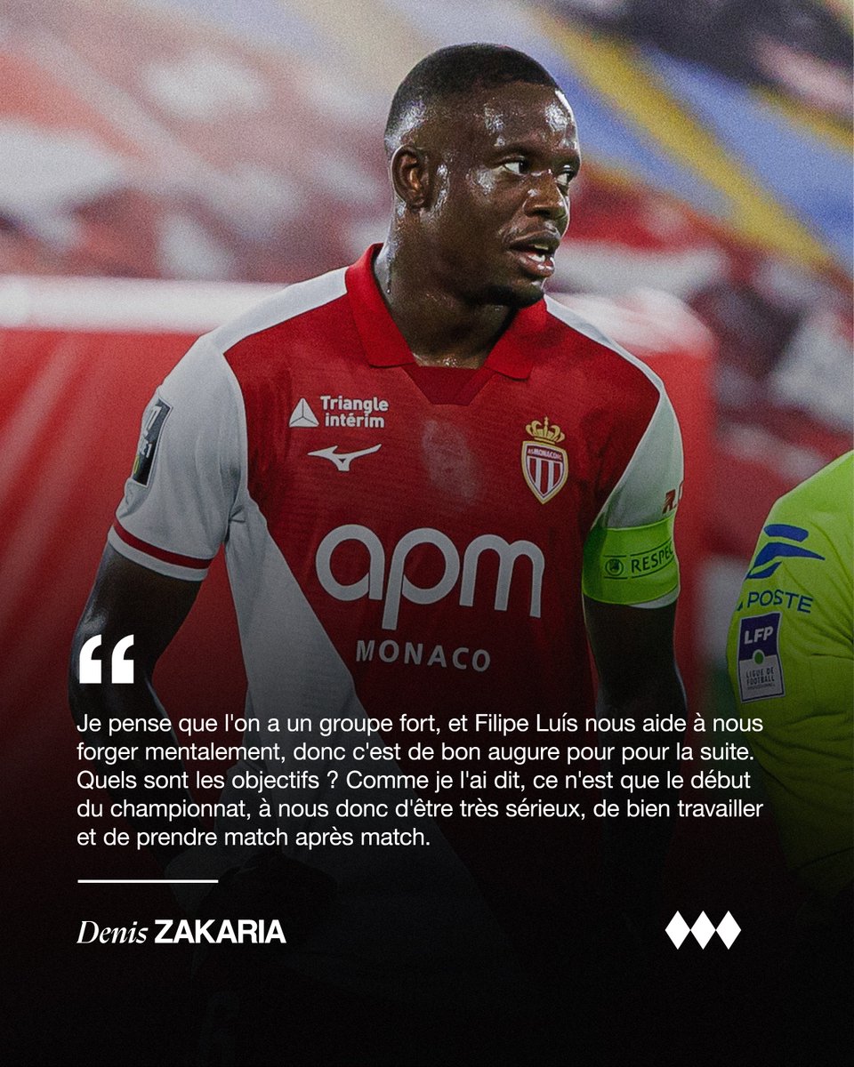 AS_Monaco's tweet photo. 🗣️ Les mots de notre capitaine, 𝐃𝐞𝐧𝐢𝐬 𝐙𝐚𝐤𝐚𝐫𝐢𝐚 après #ASMRCL ⤵️ https://t.co/bwDR01pOtQ