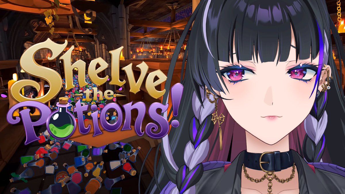 MelocoKyoran's tweet photo. 【猫がまた薬を壊した!】POTIONS 深夜に猫ちゃんとポーション片づける【NIJISANJI EN￤Meloco Kyoran】 

深夜チルゲです久しぶりに朝まで片づけるか
Put those potions back to the place

⏰0:40AM JST￤11:40AM EDT
https://t.co/bOCo2g2DEA https://t.co/YJSTk3H1qm