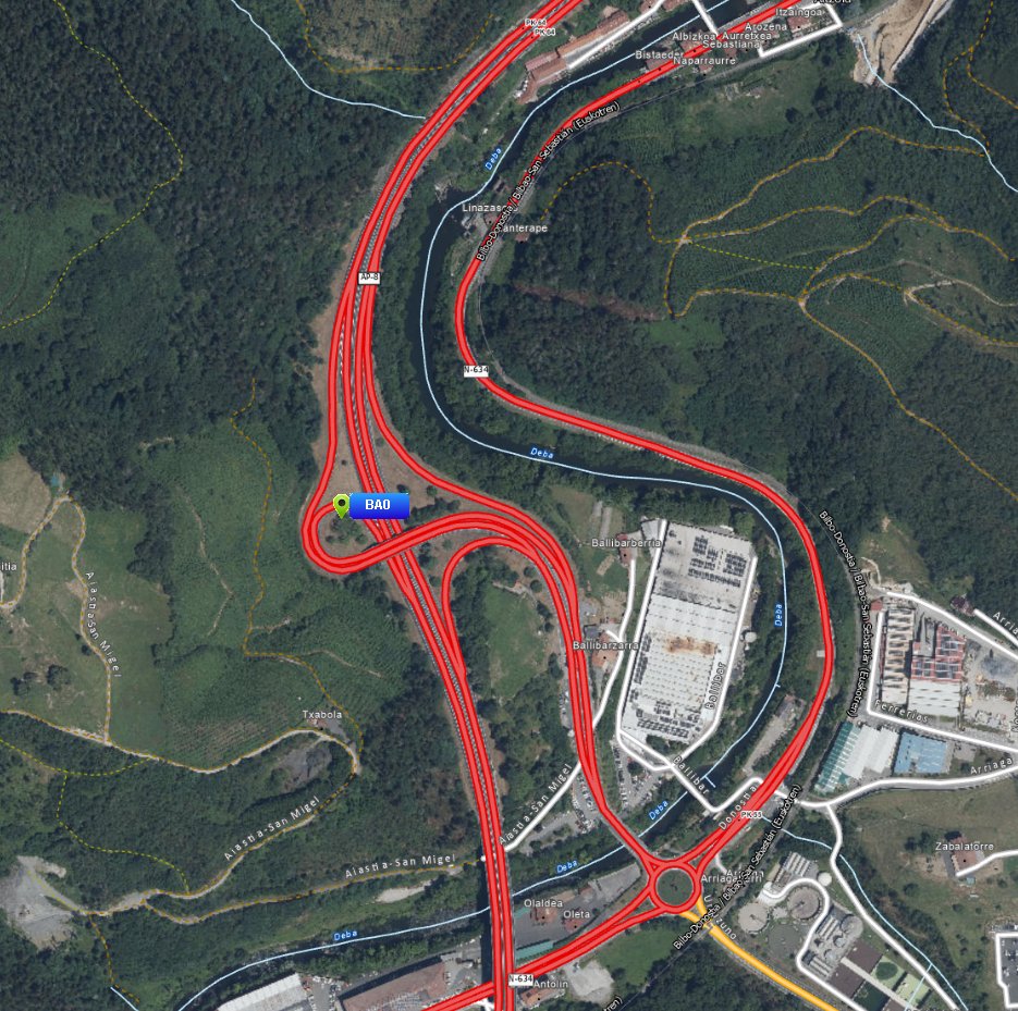 trafikoaEJGV's tweet photo. 🚧#Bypass-a #Ap8 61-64 Km-en artean #Elgoibarren-n. Beraz, tarte horretan errei bakarra egongo da norantza bakoitzean. 

🚧Bypass en #Ap8 entre los Pk 61-64 #Elgoibar. Por este motivo la circulación en este tramo será de un solo carril por cada sentido. 

☎️011 https://t.co/2zqq4in7ZI