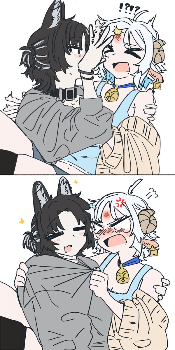 SABAsaba_3939's tweet photo. 🐏「かなマネが1番！」
🐺「ふーん...」
#しきかな提出済 https://t.co/jL28oTLu3w