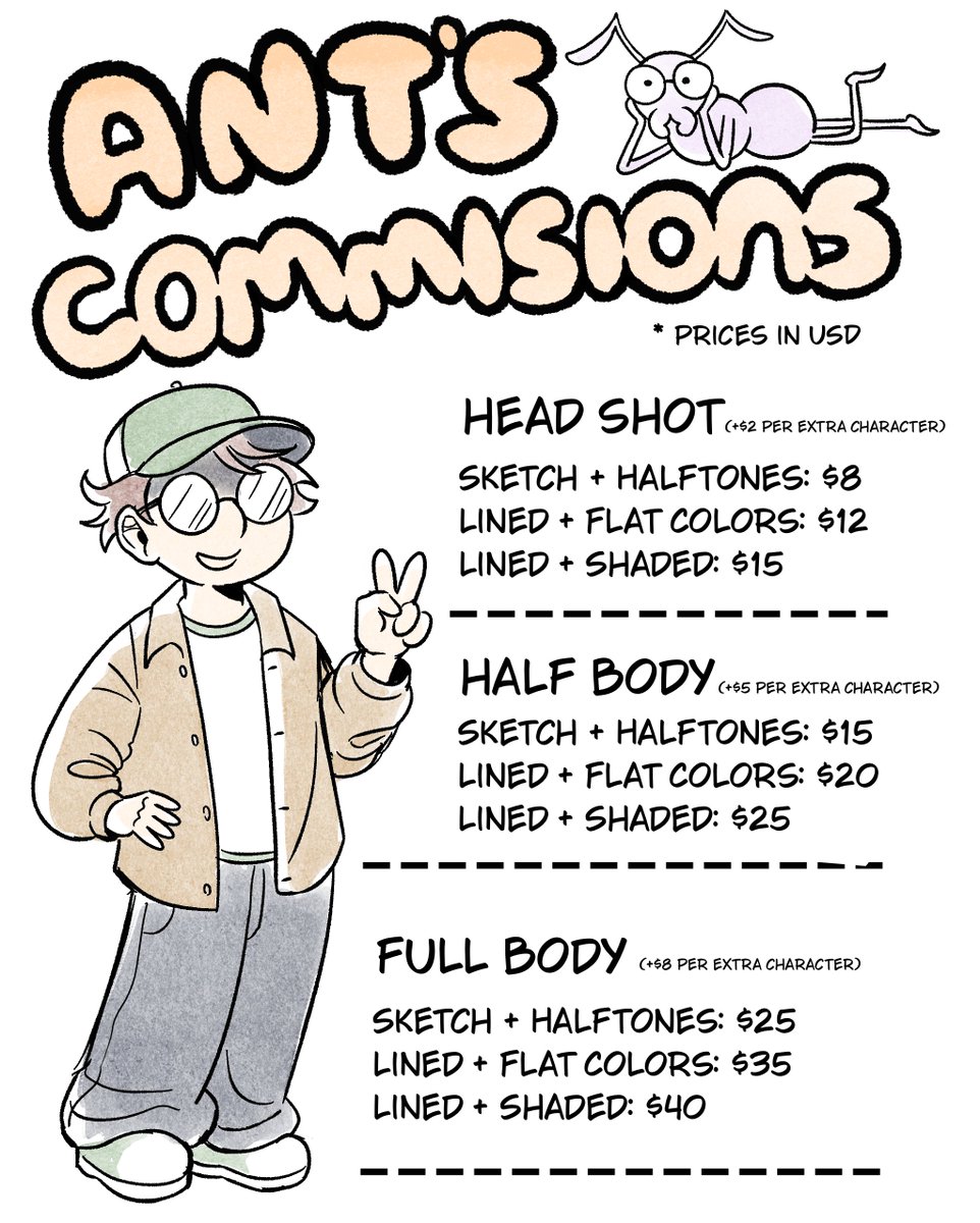 ant_comicss's tweet photo. Guess who has two thumbs and c0mmisions opened?? This joke only works when you can see me pointing at myself... anyways C0MMS OPENED :D  (1/2) https://t.co/zp4Nj4AZ6b