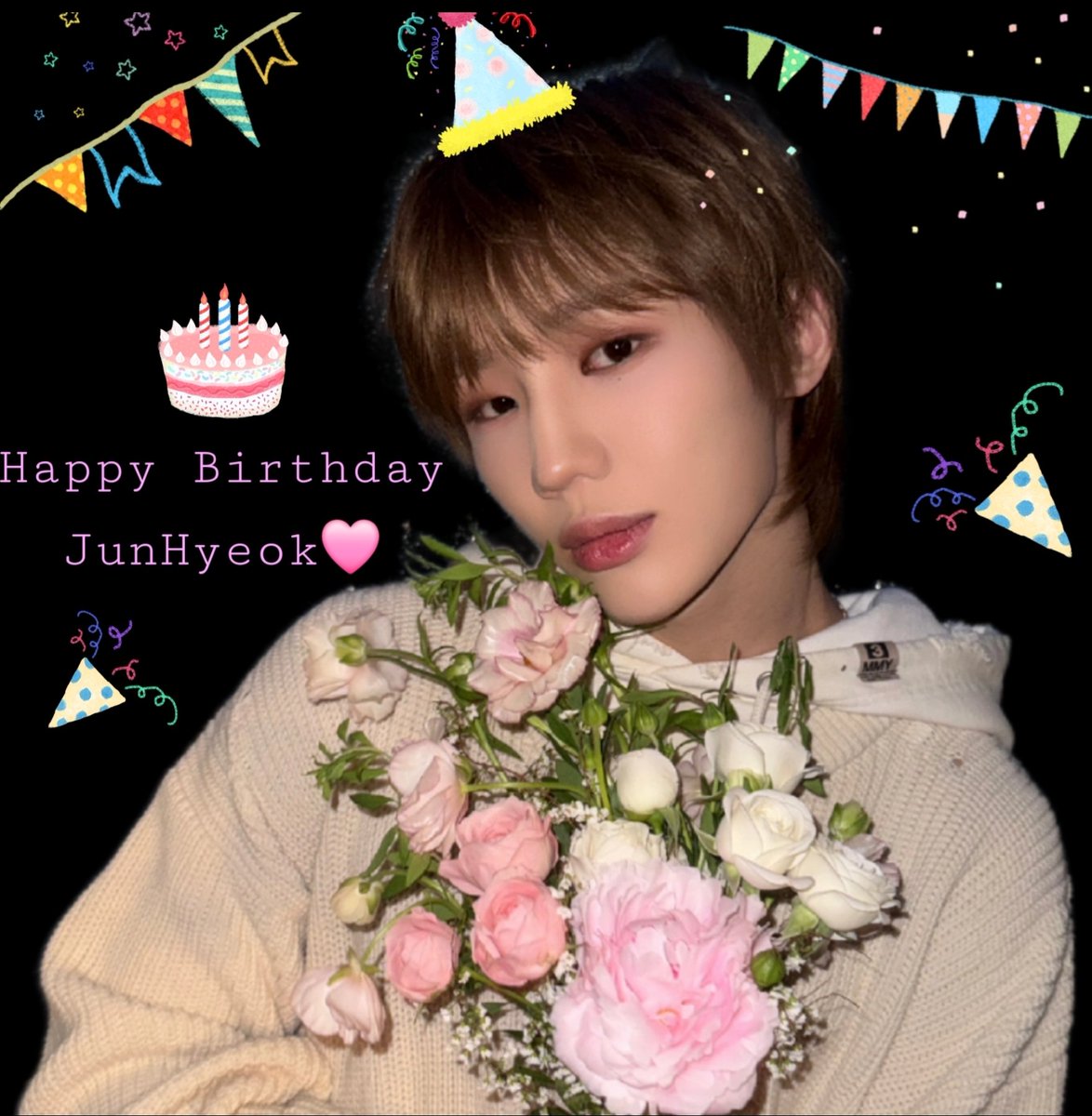 Junhyeoklove1's tweet photo. Happy Birthday🤍JunHyeok
우리에게 와줘서 고맙고 행복해
언제까지나 너의 뒤에서 응원할게
We still love you🤍
#준혁이_생일이라면_전부_걸테니까
#GOATJunhyeokDay
:¨·.·¨:
 `·. #천준혁 #TNX #JunHyeok ⋆⁺ https://t.co/jBPTfwiZAU