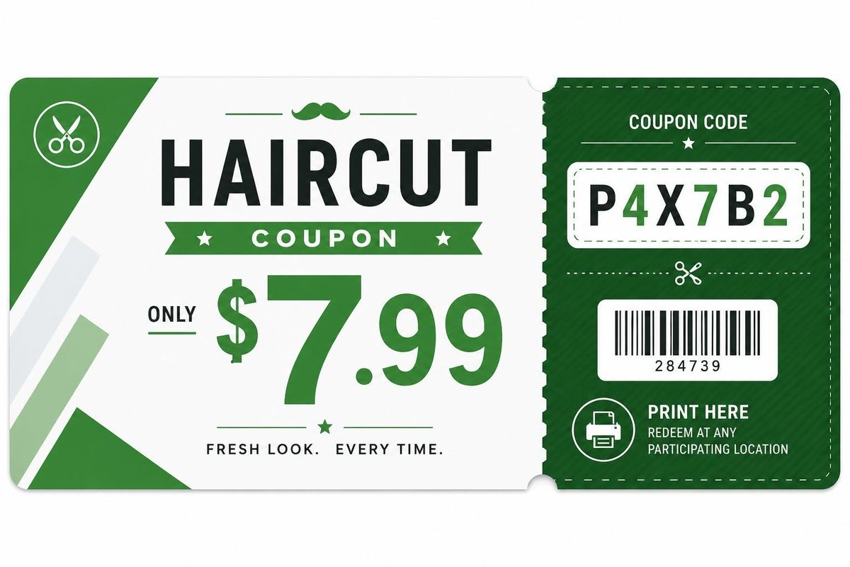GreatAppcoupons's tweet photo. ✂️ Haircut deal alert 👀💰

Found a way to check for savings before your next cut.

🎟️ https://t.co/oCJXwnSDTz

Reply SAVE if you want the latest deal 👇

#HaircutDeals #USADeals #GreatClipsCoupons https://t.co/NFD6FfMLez