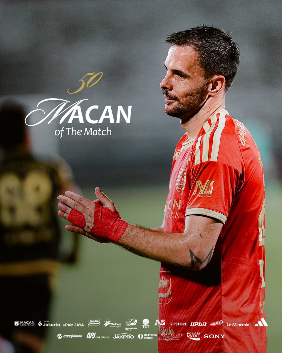 Persija_Jkt's tweet photo. 𝑴𝒂𝒄𝒂𝒏 𝒐𝒇 𝒕𝒉𝒆 𝑴𝒂𝒕𝒄𝒉: 𝑲𝒆𝒓𝒊𝒎 𝑴𝒆𝒎𝒊𝒋𝒂.

An assist, a big shift, and everything for the team from the first minute to the last. Big love, Memo. ❤️

#PersijaDay #BRISuperLeague #Persija https://t.co/TcbhxnmckS