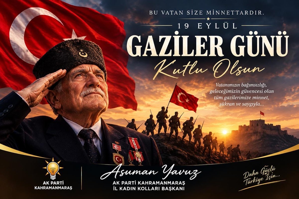 akkadinmaras's tweet photo. #GazilerGünü
Vatanımızın bağımsızlığı, milletimizin istiklali uğruna canlarını ortaya koyan kahraman gazilerimiz, şanlı tarihimizin en asil emanetçileridir.Gazi Mustafa Kemal
Atatürk'ü, aziz şehitlerimizi ve ebediyete irtihal eden kahraman gazilerimizi rahmet, saygıyla anıyoruz. https://t.co/lK10XlMube