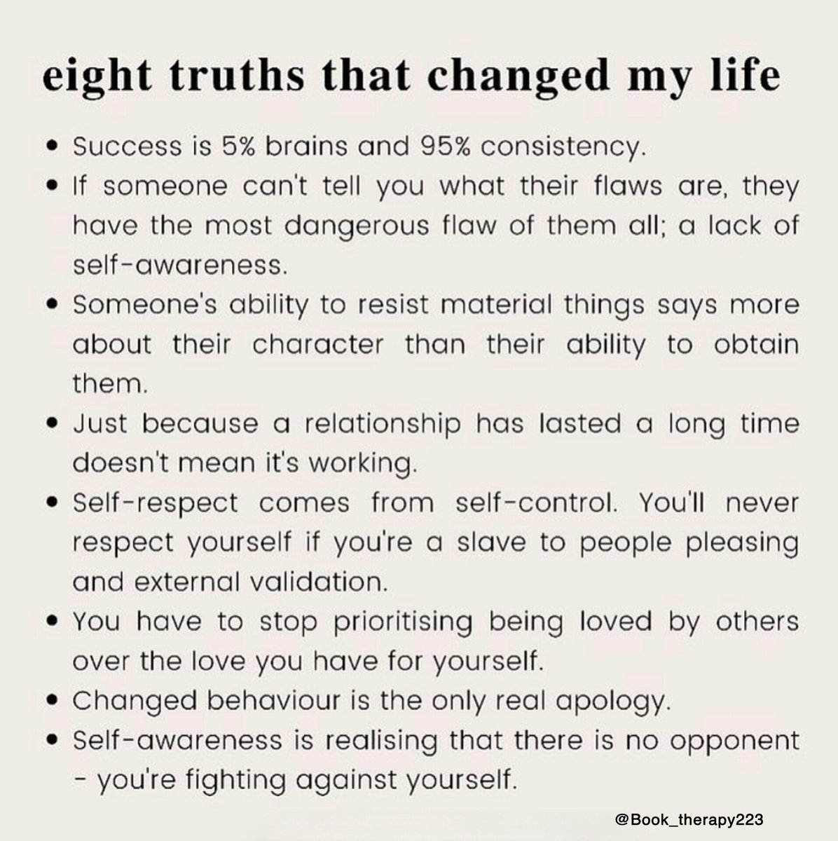 Book_therapy223's tweet photo. eight truths that changed my life https://t.co/MivDnVZkGA