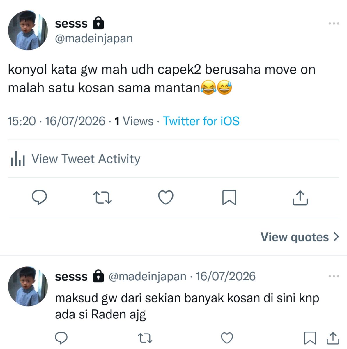 woojiniet's tweet photo. #rulnit au

Wisesa dan Raden yang udah setahun jadi mantan tiba2 satu kosan😅 https://t.co/lhsrouKKZB