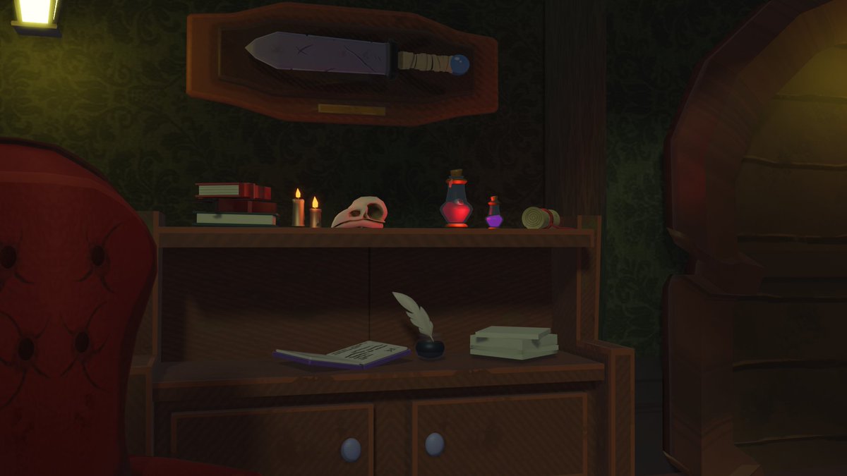Blacks__04's tweet photo. Cenário em 3D que fiz, para meu trabalho do curso de Desenvolvimento de jogos
.
Um cômodo de Biblioteca, inspirado em jogos de terror point and click https://t.co/3y4xM4uzKk