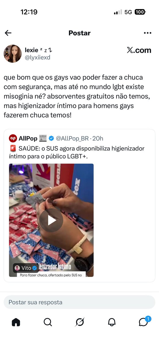 faabiopiazza's tweet photo. É disso aqui q to falando!! Uma conta criada a menos de 1 ano, com menos de 100 seguidores e magicamente o algoritmo do Musk entrega pra todo mundo e começa mais uma guerra de gays contra mulheres. ISSO É PROJETO POLÍTICO! OLHEM QUEM TÁ POSTANDO ANTES DE RESPONDER!! https://t.co/2GPxXO0u2g