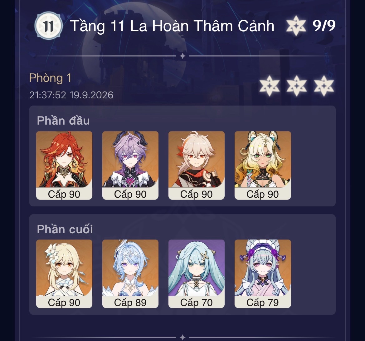 bik33_'s tweet photo. Sau khi thử hơn chục cái team thì cuối cùng t cũng xong tầng 11 🥲 https://t.co/MvxtMiXTy0