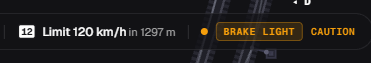 stemon's tweet photo. i just added this "AI Copilot" system to my web-based simple train simulation game, and it uses @typesafeai Jev. it falls back to no-AI engine if no API key is provided, but with Jev it predicts what you should do based on upcoming signals, speed limits, etc. more info in 🧵 https://t.co/qMjiCgn9Zf