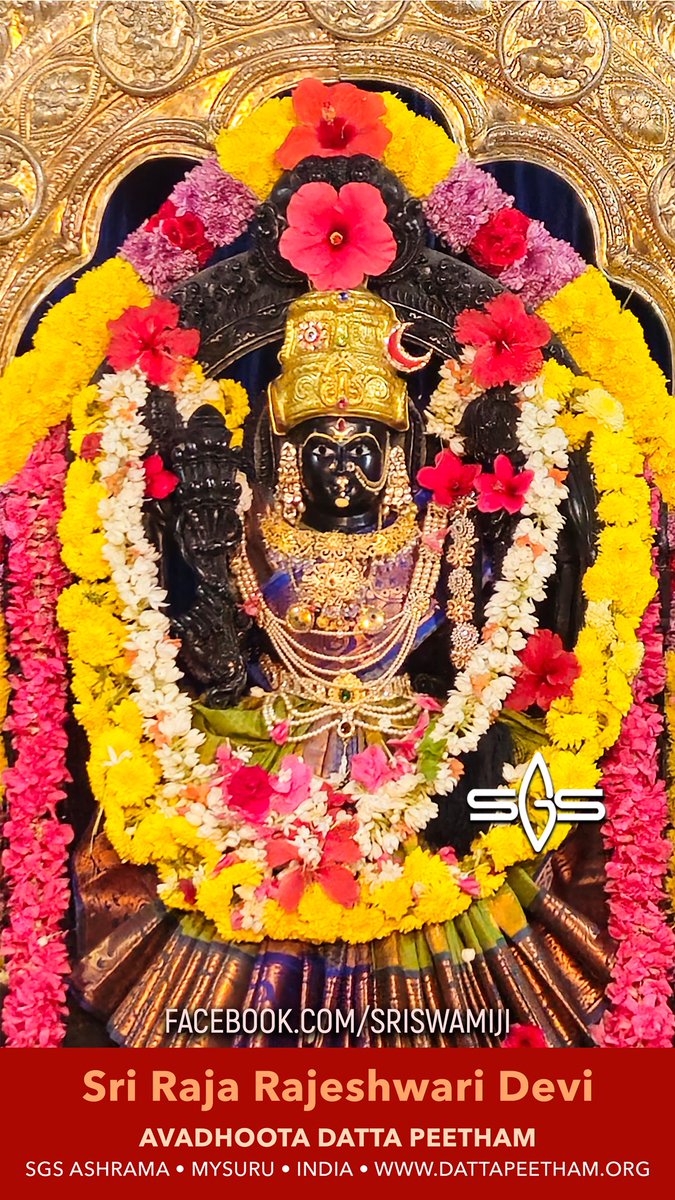 SgsSwamiji's tweet photo. • Sri Raja Rajeshwari Devi •

Avadhoota Datta Peetham, Mysuru
19 Sep 2026

#devi #rajarajeshwari #sgsswamiji https://t.co/Yi55zrxaDB