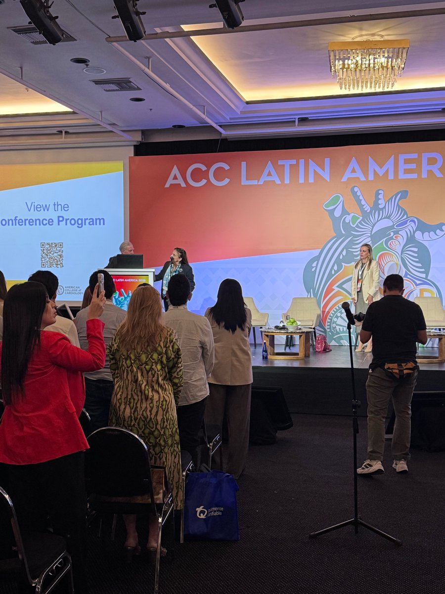 ACCinTouch's tweet photo. “We are so grateful to have you here Dr. Fuster. Thank you for reminding us how we can come together and make change with early prevention.”

🎤 #ACCPresident @Drroxmehran at #ACCLATAM 2026 https://t.co/ZGpge6I2mo