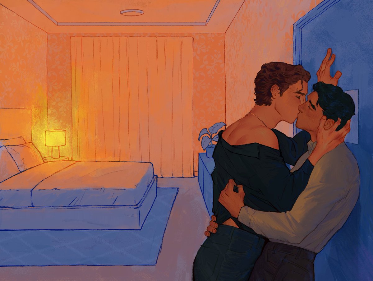 semoyed's tweet photo. SECRET PROJECT REVEAL!!! in case you haven’t heard… i finally got the all clear to share the art i did for the bookish box exclusive luxe edition of a little book called Heated Rivalry….WHAT!!!!! this is so crazy https://t.co/S9gjRYUb2H