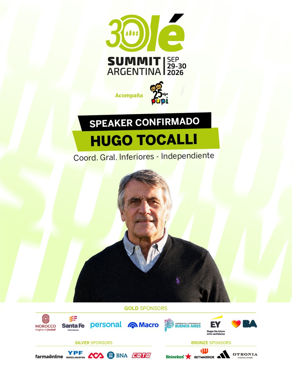 DiarioOle's tweet photo. 🔥🗣️ MÁS speakers confirmados que nos acompañarán en el Olé Summit: Antonio #Mohamed, Dani #Osvaldo, Hugo #Tocalli, Germán #Beder y Joaco #Cavanna 🔝🌎
📌🗓️ ¡No te lo podés perder! 29 y 30 de septiembre en la Usina del Arte.
✏️ Anotate en https://t.co/MnnGmtd1fU https://t.co/o6rLRf6V4T