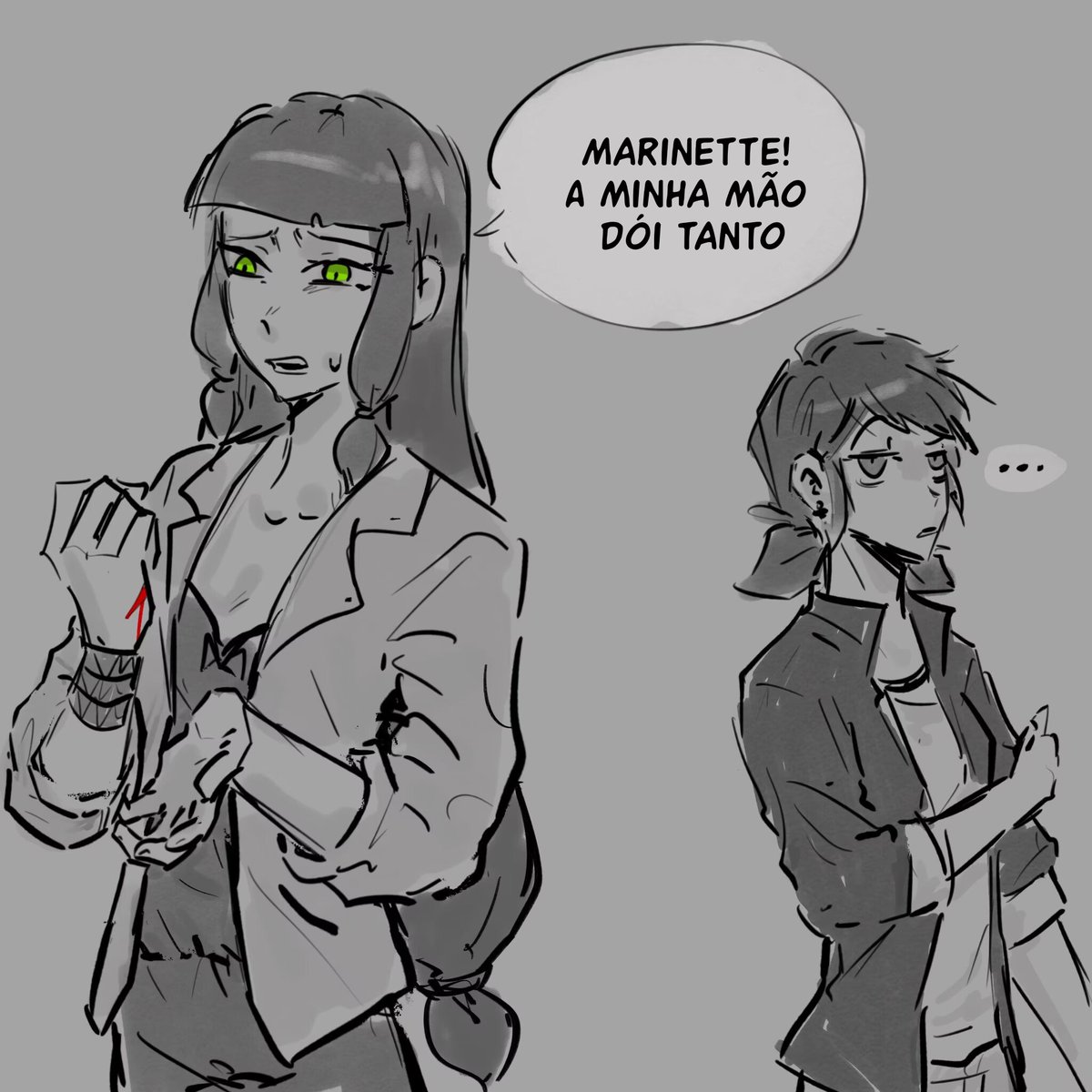 alexping17372's tweet photo. Artista:@pppoppoutty 
Lila roubou um beijo de Marinette!!!
 #lilanette #miraculousladybug https://t.co/31uWs8gLnU