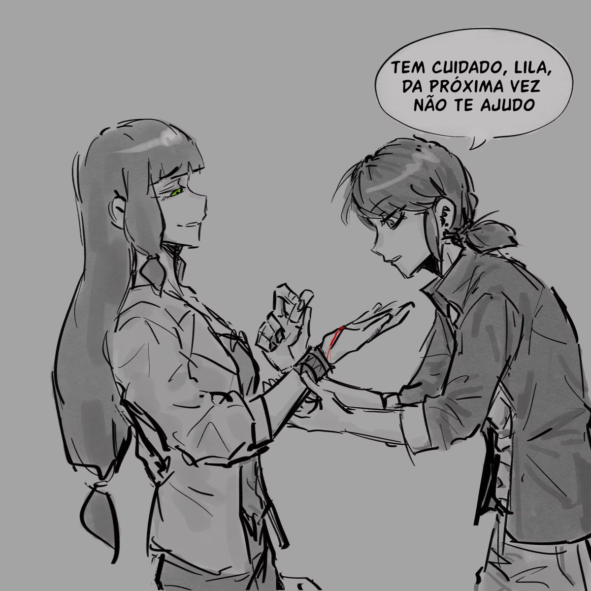 alexping17372's tweet photo. Artista:@pppoppoutty 
Lila roubou um beijo de Marinette!!!
 #lilanette #miraculousladybug https://t.co/31uWs8gLnU