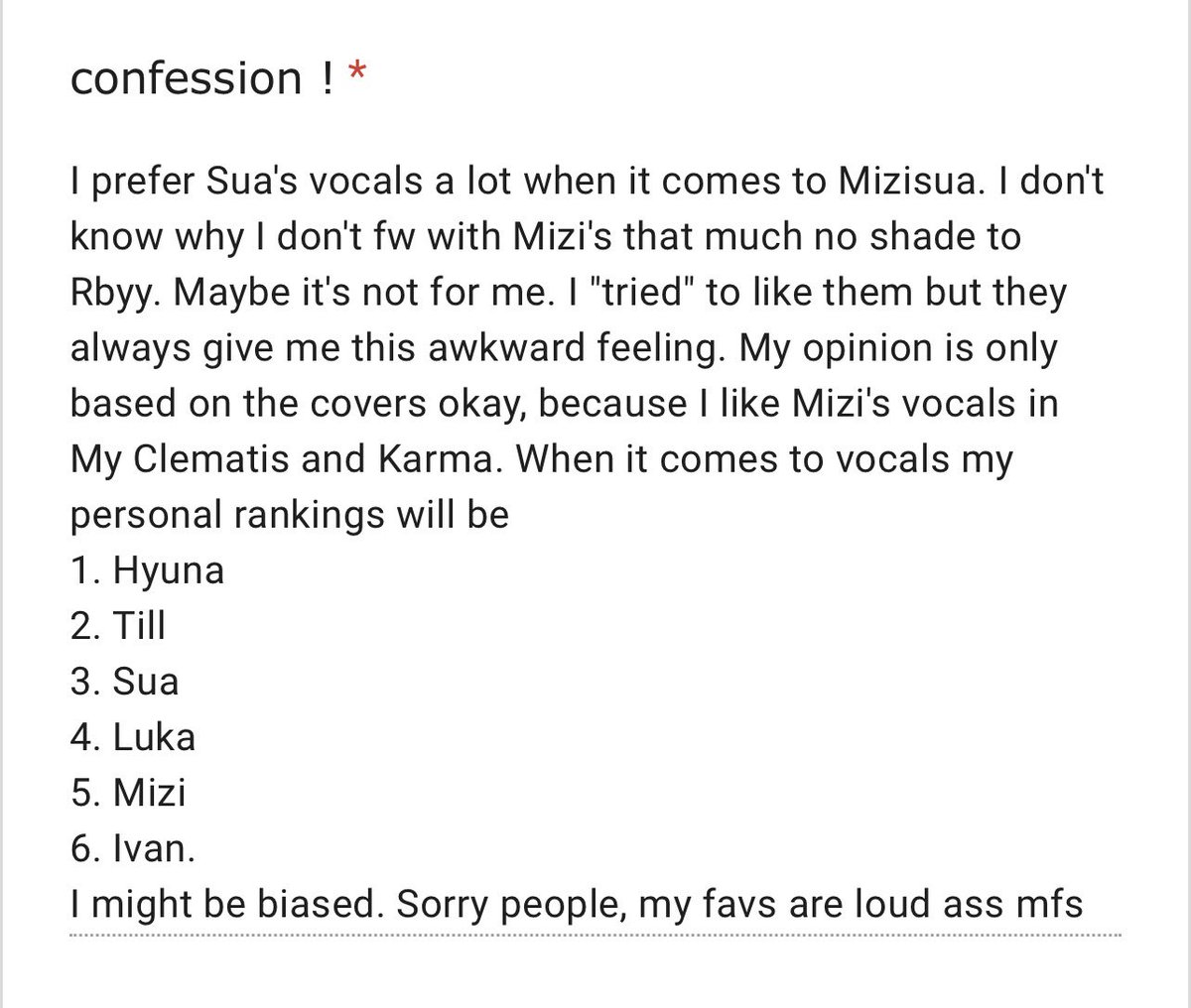 alnsttwtconfess's tweet photo. ︵   #ALNST  . . 🎪🐰

ノ confession 1381 - sent by anon !!  ࣪ ˖ 𖦹° https://t.co/Y3gwaPSvpD