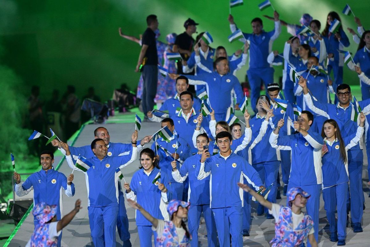 OtabekUmarov77's tweet photo. The Opening Ceremony of the 20th Asian Games Aichi-Nagoya 2026!

The Games are officially underway!

Wishing Team Uzbekistan the very best of luck. https://t.co/6RHmyBcGKV