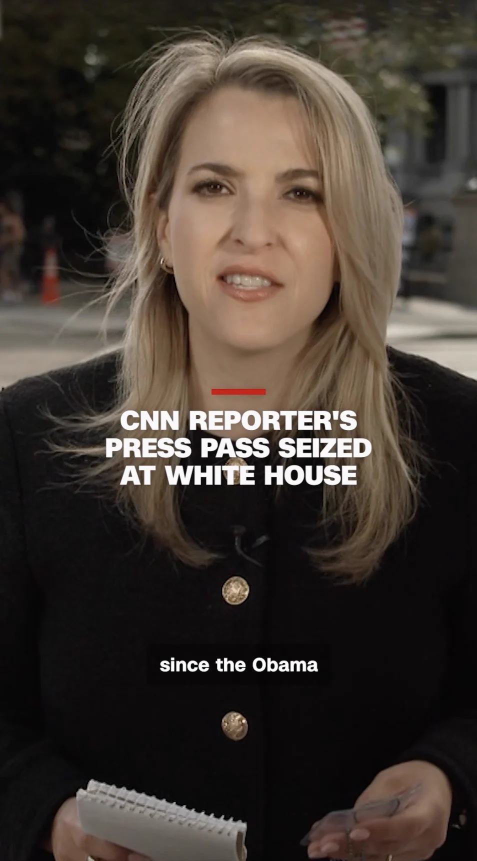 Jacob Morgan on X: "CNN reporter Betsy Klein was denied access at the ...