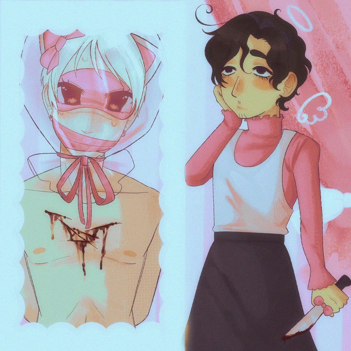 Niausome's tweet photo. shameless art repost I love prumano and whatever I was going for here might redraw idk idk https://t.co/SatTIEAJWr