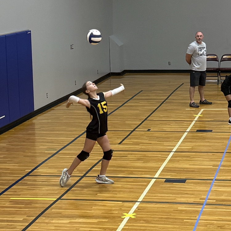 SPLSPanthers's tweet photo. The 5/6 volleyball team had some great games this morning at Calvary Lutheran!  They brought home a win in 2 sets!  Great job, Ladies!!!  We are proud of you!!  #volleyball #KCLAL https://t.co/KOzwx8jkg8