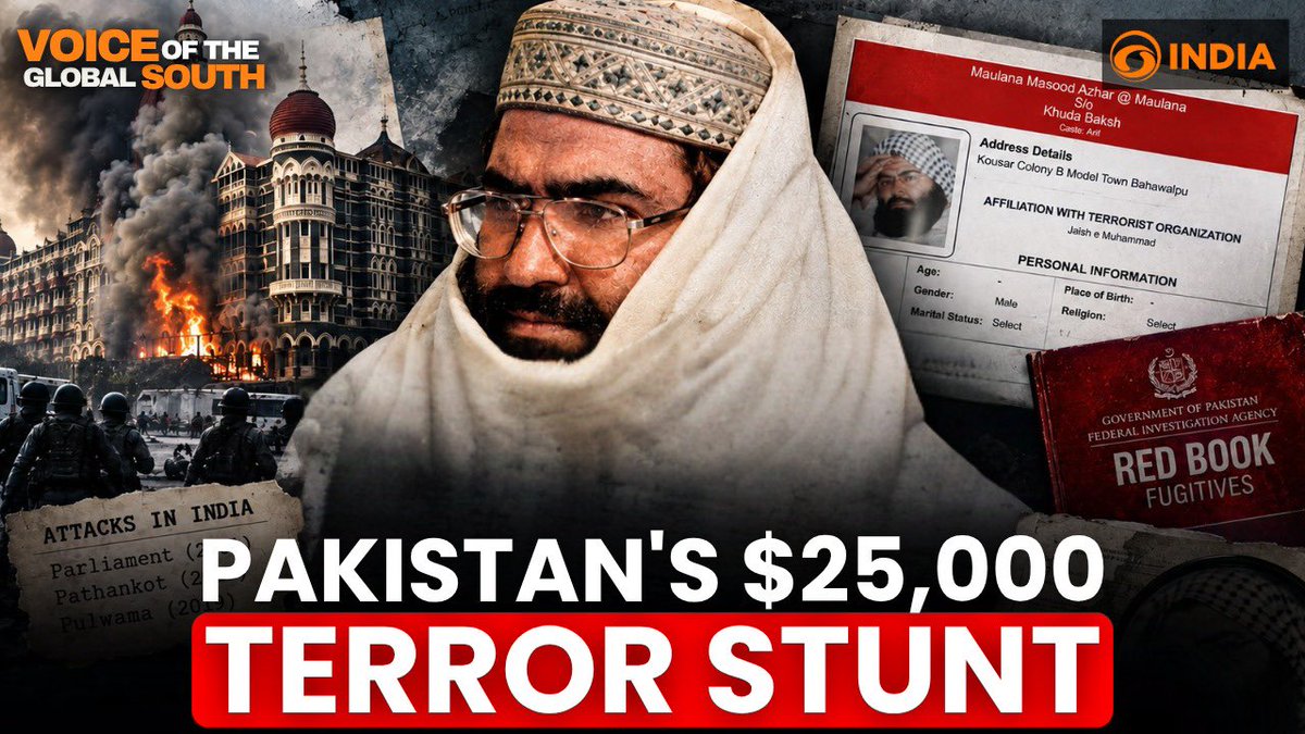 RRRameshRRR's tweet photo. Pakistan Raises Bounty on Masood Azhar Ahead of FATF: Real Action or Eyewash?
🔗 https://t.co/mGTcfazRsf https://t.co/pfpbGJX0bs
