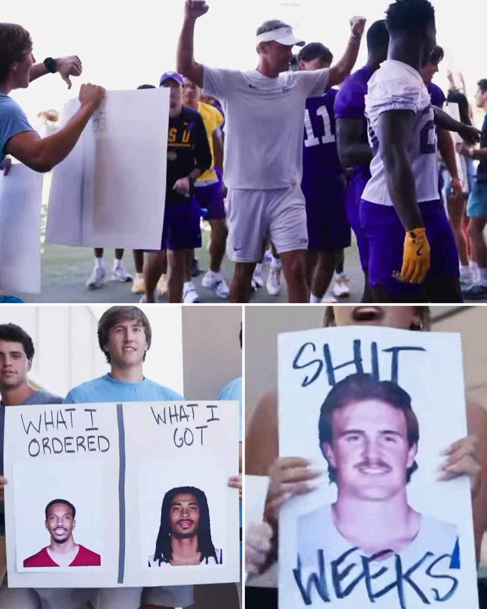 BleacherReport's tweet photo. Lane Kiffin hired students to heckle LSU players at practice ahead of the Ole Miss game 😭

(Via @PatMcAfeeShow) https://t.co/OBQoAZH9nA