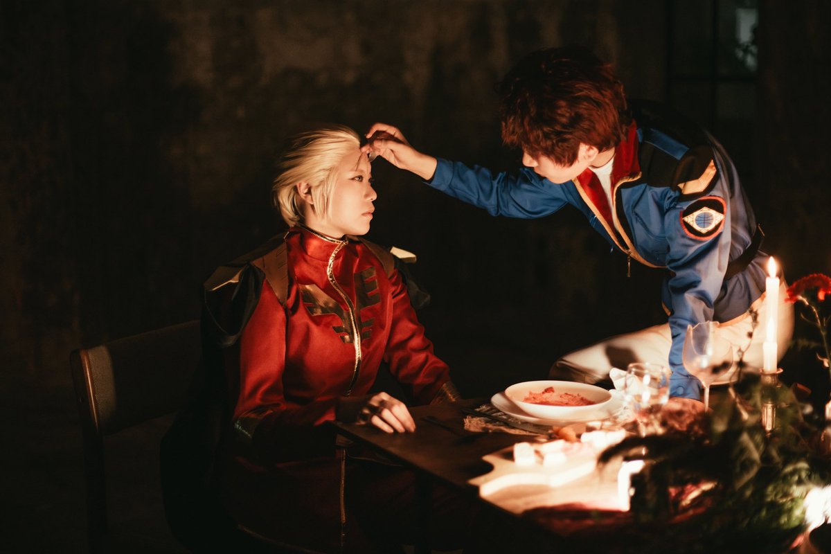 kouki_1ab's tweet photo. コスプレ*

The Last Supper of the Samsaris 

Mobile Suit Gundam: Char's Counterattack

⬜️ kouki 
🟥 ufu
📷 Hypomanic.

Maiki, himenia https://t.co/Ob7UJwwjIA