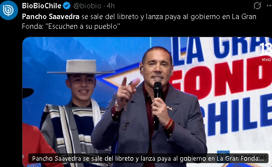 opinionescl's tweet photo. 🚨Pancho Saavedra : Calló 4 años anteriores los robos, hoy sale autorepresentarse al "Pueblo"
Kast con una votación histórica de un 62% ven el mensaje en un intento de generar descontento.
Saavedra y Neme sobre valorado zurdos enfermos mental son el cupo Gay de la TV https://t.co/IF9k4To8AI