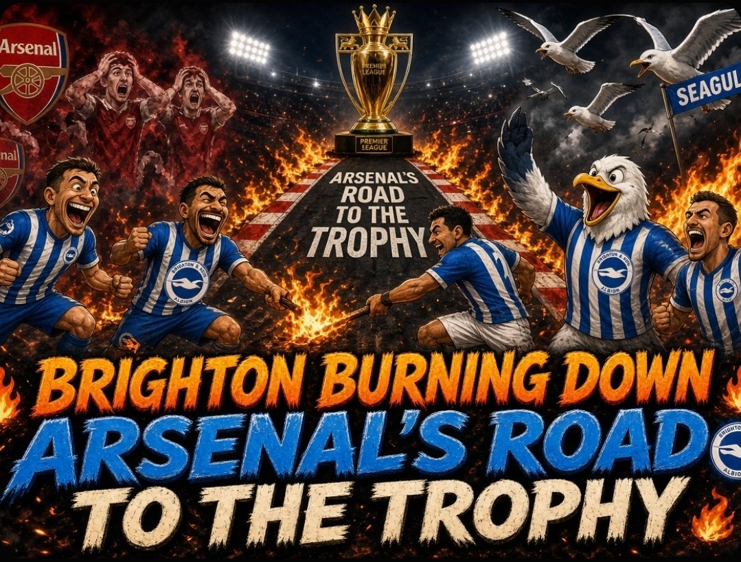 D_realmayor's tweet photo. The defending Champions can't even save their asses from the Brighton wrath https://t.co/P360qWrR0p
