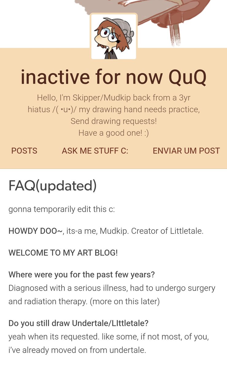 ncromania's tweet photo. They last posted on Tumblr in 2019 apparently, they were fighting a illness and I really hope they got better 

Last thing they drew in the Littletale artstyle was Alphyne and a little Ralsei, not sure if they ever got to playing Deltarune tho https://t.co/IsAtqPt2zn