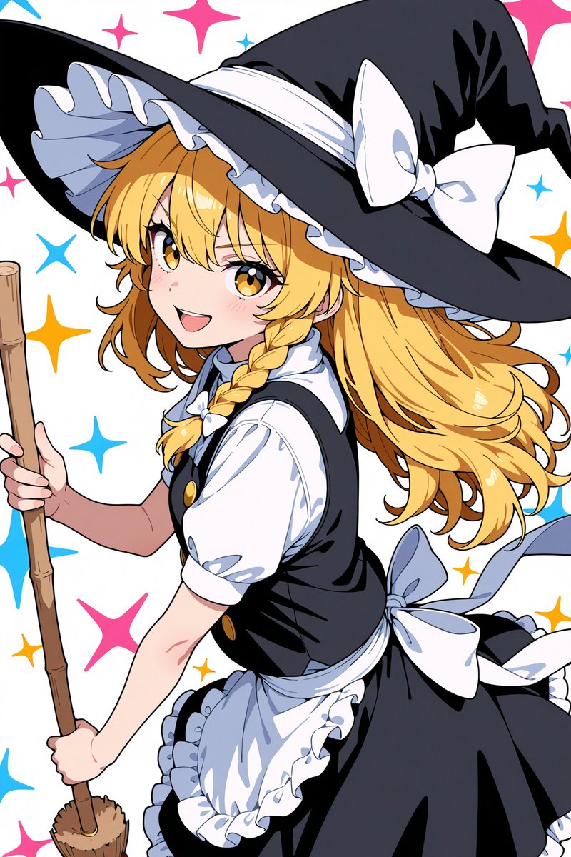 HADICAN_AI's tweet photo. 東方Projectから霧雨魔理沙🧹⭐
 #東方プロジェクト #東方 https://t.co/111lO4VRRo