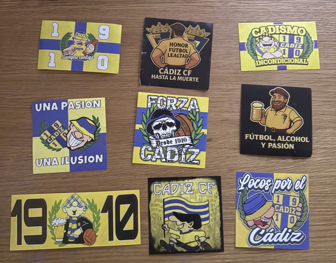 Stickers_Cadiz's tweet photo. Jornada 6 y aun no tienes tus pegatinas? Escríbeme para no quedarte sin las tuyas https://t.co/1hGtRlu8eK