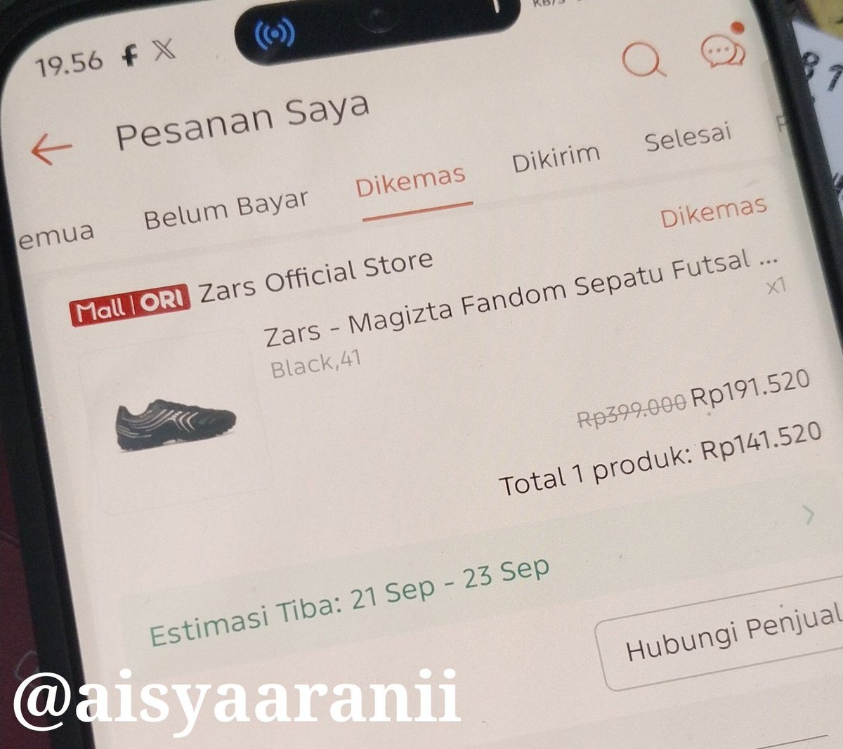 aisyaaranii's tweet photo. Seneng banget habis CO sepatu futsal buat adek ku dapat harga segini karna lg  diskon lumayan bgt 😭

Semoga awet deh sepatunya, ada yg pernah beli? boleh kasih reviewnya dong hehe. Aku beli disini

📍https://t.co/QSHH7sZs7S https://t.co/7xXt9ugdmP