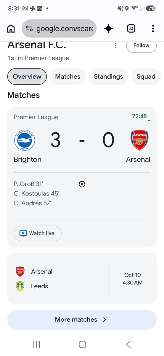 AlanRademacher1's tweet photo. @agbakeku Oh hey wow, losses to Man City arsenal, brighton. Wow brighton manhandling arsenal too, I guess Arteta should quit as well https://t.co/xnqSkR7VTB