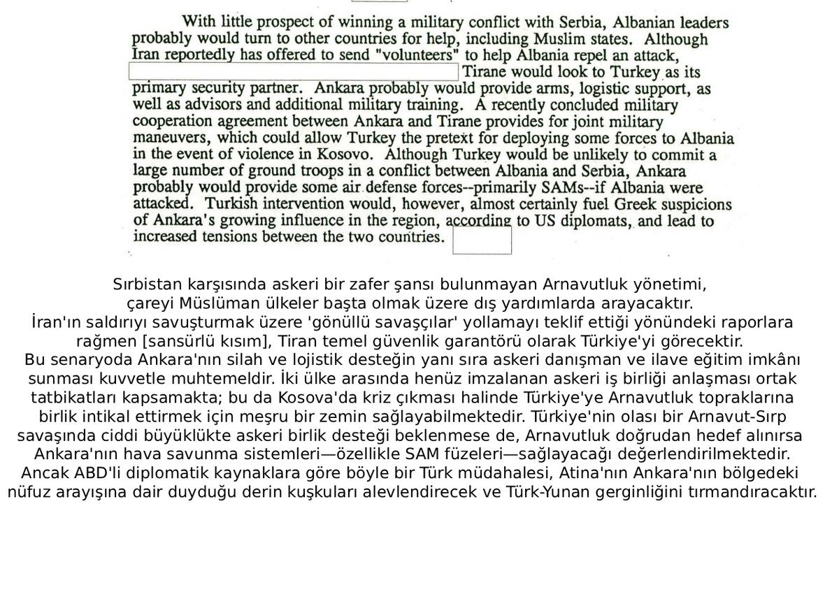 kohrk_'s tweet photo. Bosna Savaşı dönemlerinde bölgede yaşanan gelişmelere dair CIA ve diğer Amerikan İstihbarat Servisleri tarafından ilgili kurum ve kurullara yönelik hazırlanan istihbarat raporlarında Türkiye'ye dair bilgi ve tespitler. https://t.co/5A5MKmebzF
