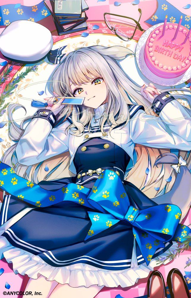 plus15's tweet photo. お誕生日おめでとうございます！

今年も栞葉さんの誕生日イラストを担当しました！
どうぞよろしくお願い致します。🙇‍♂️ https://t.co/4tfTWmiOGN