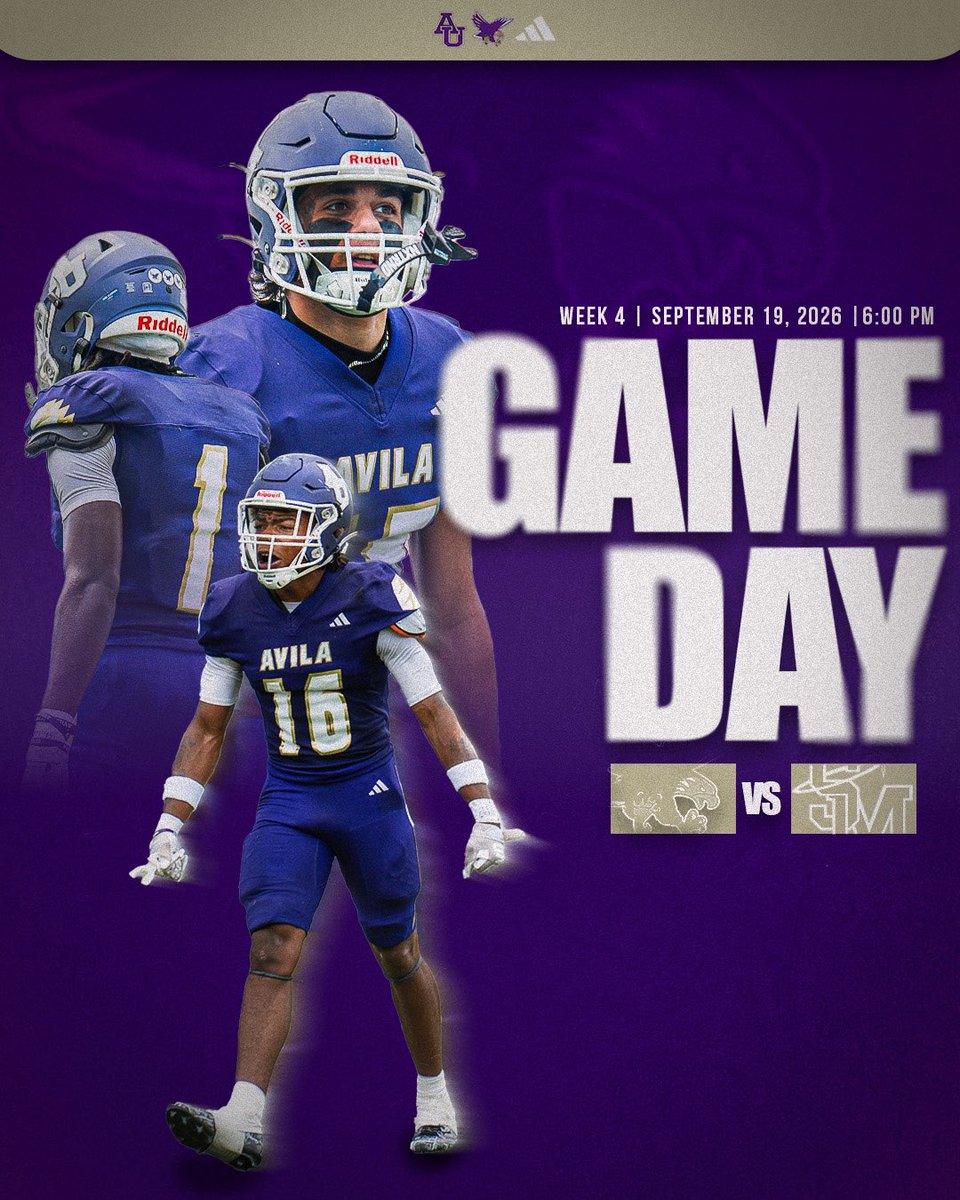 Avila_football's tweet photo. Gameday at Berkel Memorial Stadium!! 🏟️

👉 vs. Saint Mary 
⌚️ 6 PM CT
📍Berkel Memorial Stadium | Leavenworth, KS
#Nolimits https://t.co/p5AIdOmdFc