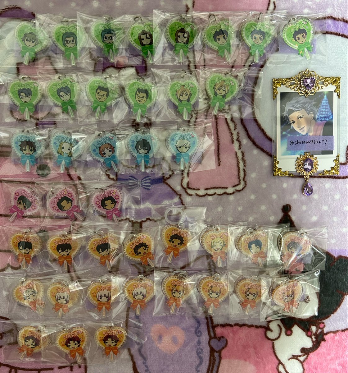 shitara930217's tweet photo. 【交換】 ときメモGS セリア めじるしチャーム Seria チャーム

譲 ✧ 🌟葉月 ★守村 ★三原 ★鈴鹿 🌟零一 ★天之橋 🌟天童 針谷 クリス 天地 古森 真嶋 紺野 ★藍沢 🌟風真 颯砂 🌟本多 🌟柊 🌟御影 大地 空也 ★巴 ★大成

求 ✧ 設楽 ＞ 友人分 姫条 志波 ＞★のみ日比谷 赤城 蓮見

🌟は設楽のみ https://t.co/j2ATE1saXp