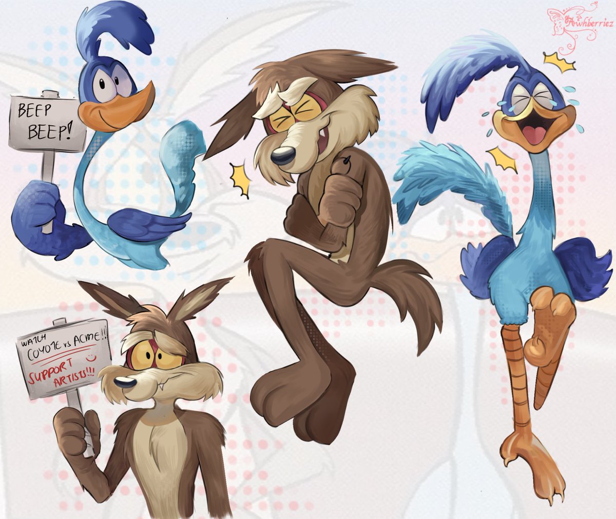 awhberriez's tweet photo. cant stop thinking about them #wilerunner #wileecoyote #roadrunner #looneytunes https://t.co/bLQA7VXhUq