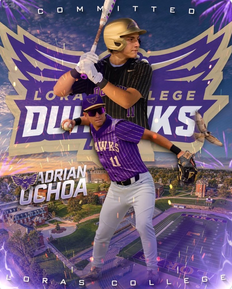 ViatorBaseball's tweet photo. Congrats to Adrian Ochoa on his commitment to Loras College!  Lions Baseball is very proud of you!  #GoLions #Family @PrepBaseballIL https://t.co/5tuVn7I2xc