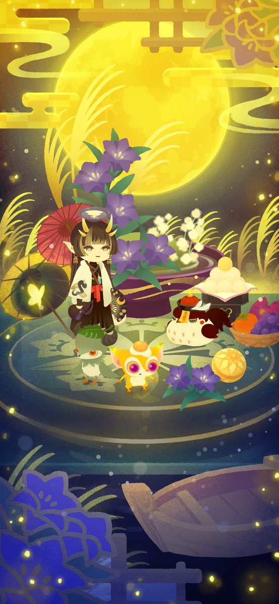 Mio_io_06's tweet photo. リヴリーもお月見だよ🌕
 #リヴリー https://t.co/mCi5orPAT6